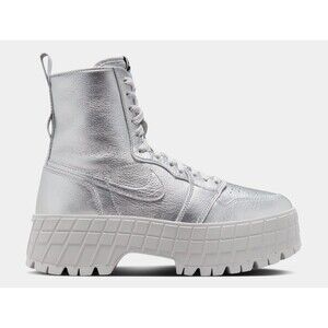 Nike Air Jordan 1 Brooklyn Metallic Silver Women’s 8 FJ5737-002 NWOB